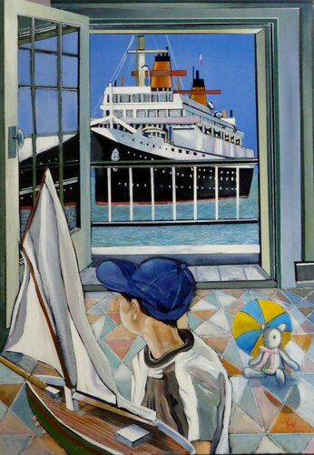 L4APPEL DU LARGE von Jean-Michel Yon, Malerei kaufen auf Singulart