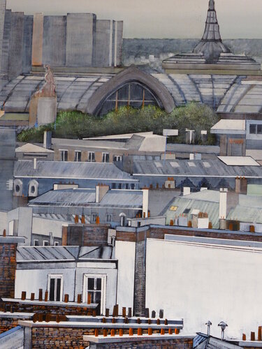 le grand palais by Jean-Michel Yon, Painting for Sale on Singulart