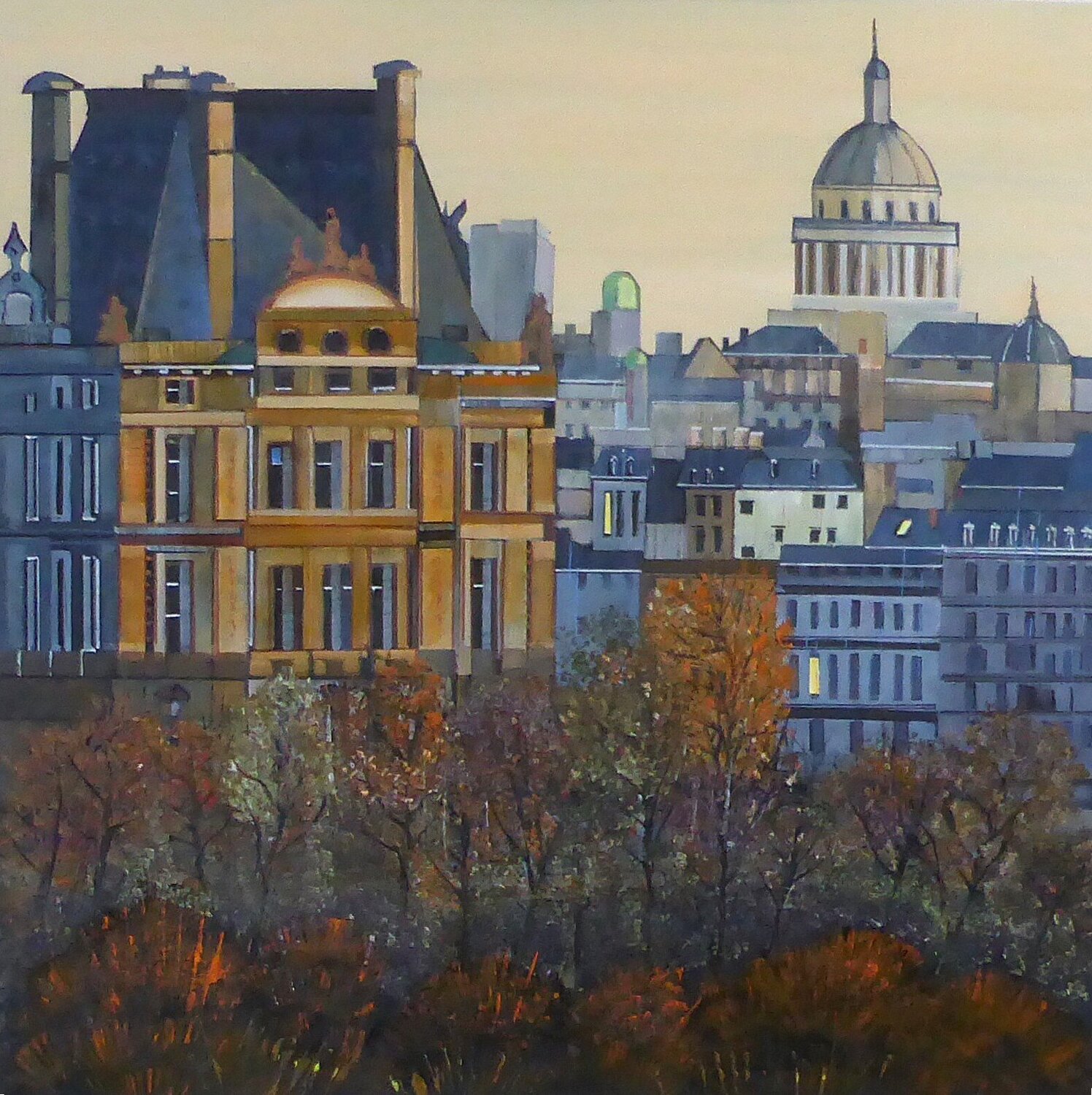le louvre Jean-Michel Yon Original painting for sale
