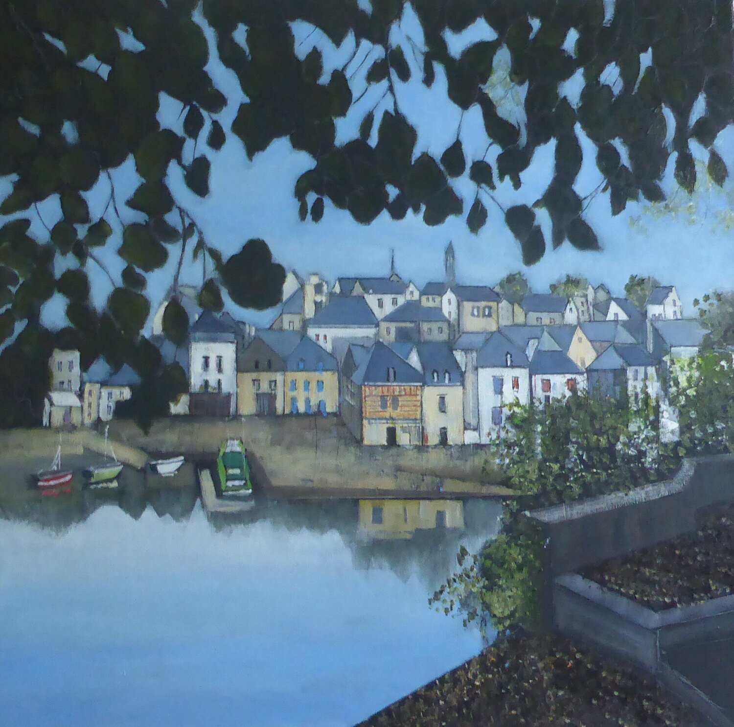 saint goustan le port Jean-Michel Yon Pintura original en venta