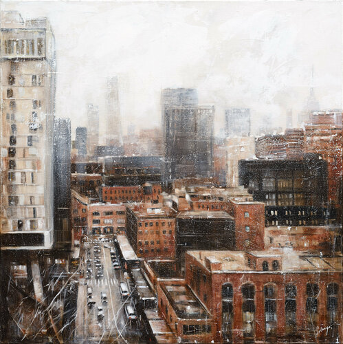 Winter on Highline di Solveiga, Pittura in vendita su Singulart