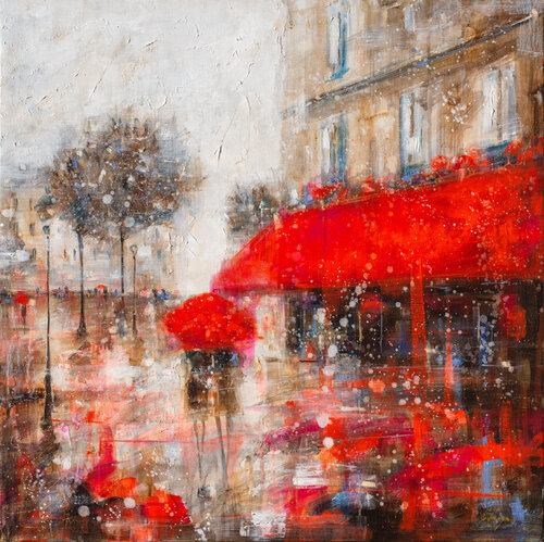 Café Rouge van Solveiga, Schilderij te koop op Singulart