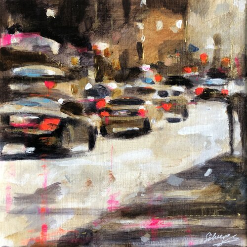 Spring lights par Solveiga, Œuvre sur papier en vente sur Singulart