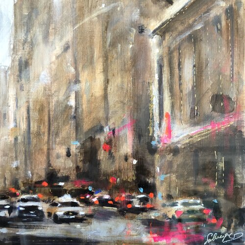 Lights of New York van Solveiga, Werk op papier te koop op Singulart