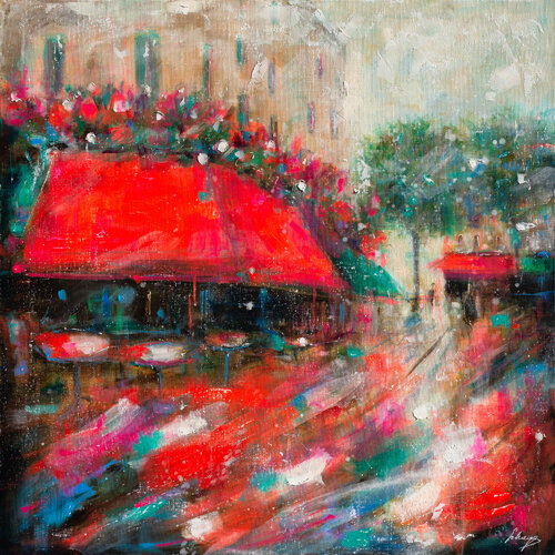 Café Parnasse van Solveiga, Schilderij te koop op Singulart