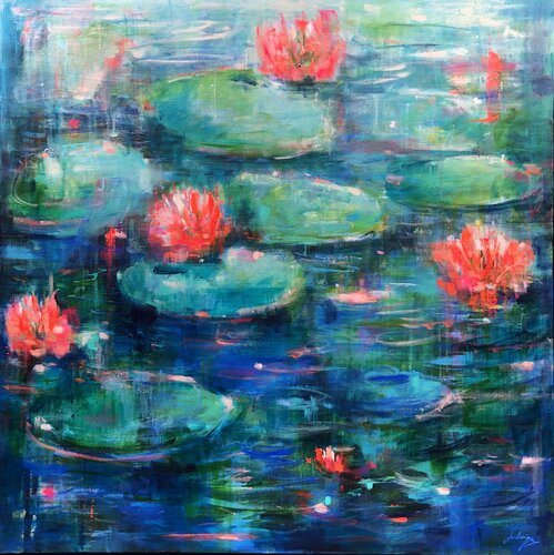 Le jardin d'Yves van Solveiga, Schilderij te koop op Singulart