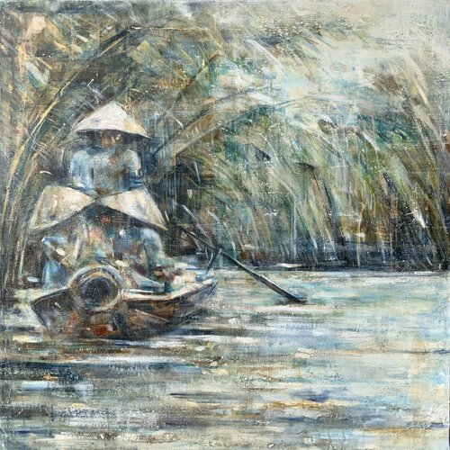 On the lake van Solveiga, Schilderij te koop op Singulart