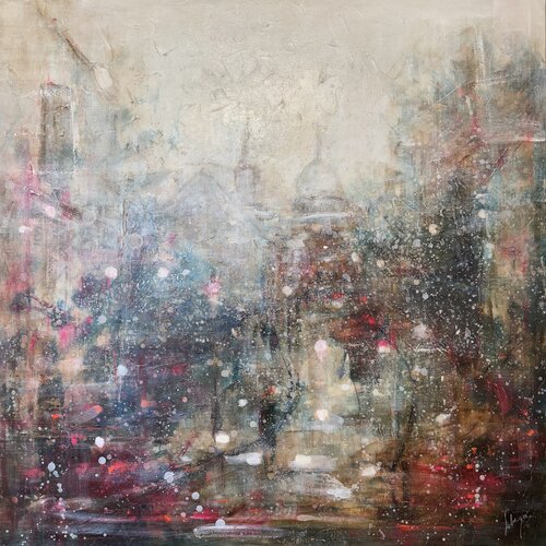 Paris Montmartre under snow von Solveiga, Malerei kaufen auf Singulart