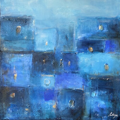 Chefchaouen blues von Solveiga, Malerei kaufen auf Singulart