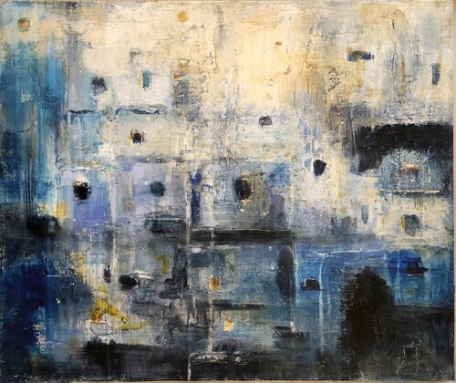 Maroc blues di Solveiga, Pittura in vendita su Singulart