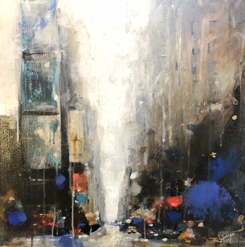 Tīme Square colors van Solveiga, Schilderij te koop op Singulart
