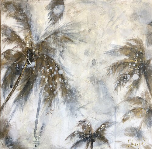 Golden palms 3 di Solveiga, Pittura in vendita su Singulart