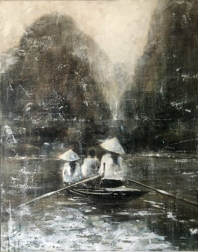 On the Mekong van Solveiga, Schilderij te koop op Singulart