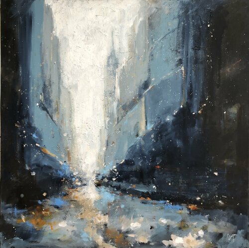 Blue city van Solveiga, Schilderij te koop op Singulart