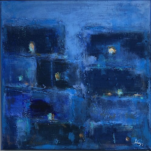Blue Note di Solveiga, Pittura in vendita su Singulart