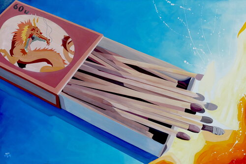 Caja de cerillas di Puche, Pittura in vendita su Singulart