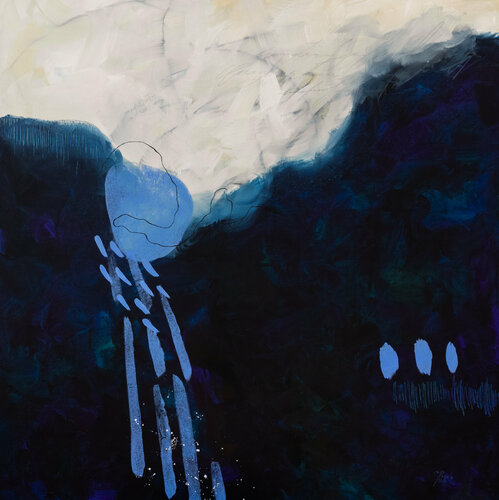 Soirée dans les Rocheuses van Chantal Proulx, Schilderij te koop op Singulart