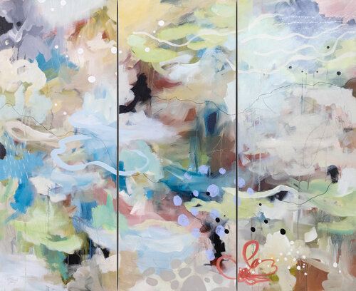 Jardin d'eau van Chantal Proulx, Schilderij te koop op Singulart