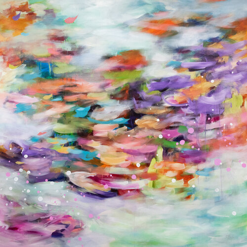 Rivière de pétales by Chantal Proulx, 회화 for Sale on Singulart