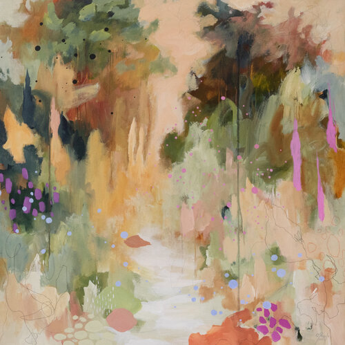 Sous les palmiers di Chantal Proulx, Pittura in vendita su Singulart