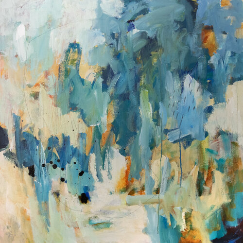 Les arbres bleus by Chantal Proulx, 회화 for Sale on Singulart