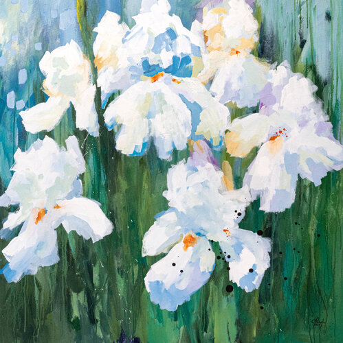 Baignées par le soleil di Chantal Proulx, Pittura in vendita su Singulart