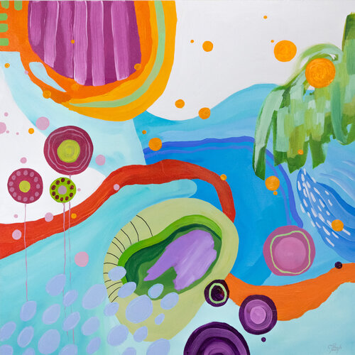 Sous les cocotiers by Chantal Proulx, 회화 for Sale on Singulart