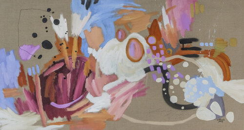 Sous la surface se cache l'invisible van Chantal Proulx, Schilderij te koop op Singulart