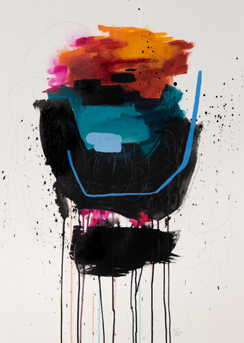 Caméléon by Chantal Proulx, 종이 for Sale on Singulart