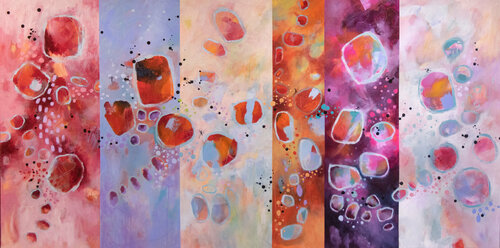 À travers le temps van Chantal Proulx, Schilderij te koop op Singulart