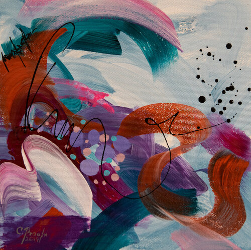 Sous l'océan 2 van Chantal Proulx, Schilderij te koop op Singulart