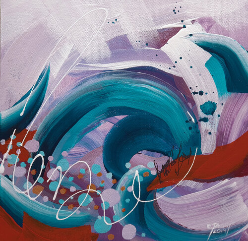 Sous l'océan 4 di Chantal Proulx, Pittura in vendita su Singulart