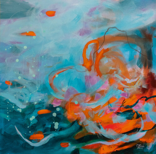 Orange Crush by Chantal Proulx, 회화 for Sale on Singulart