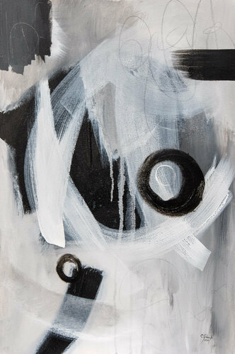 Beauté en noir et blanc di Chantal Proulx, Pittura in vendita su Singulart