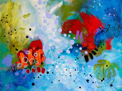 Jardin d'Éden van Chantal Proulx, Schilderij te koop op Singulart