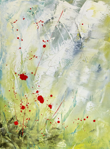 Jardin givré di Chantal Proulx, Pittura in vendita su Singulart