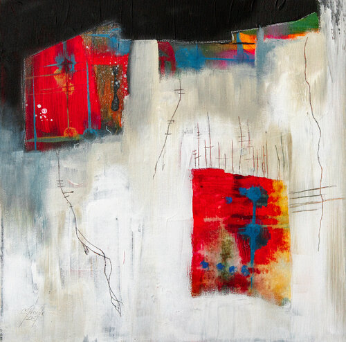 Derrière mes carreaux van Chantal Proulx, Schilderij te koop op Singulart