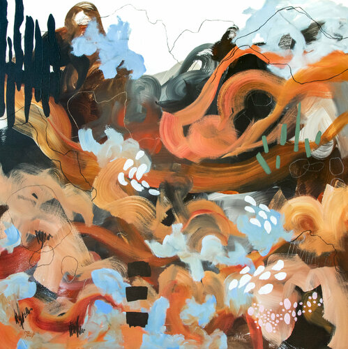 Dans le canyon van Chantal Proulx, Schilderij te koop op Singulart
