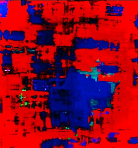 XXI -Reflection Red on Purple- 2021 van Catherine Timotei, Schilderij te koop op Singulart