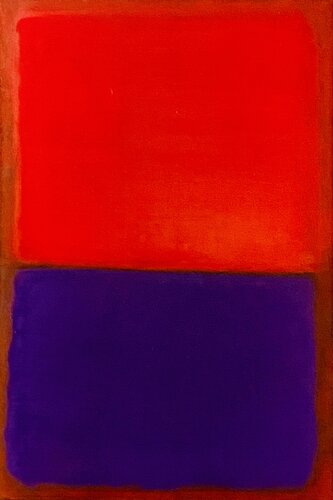 XXI- Orange on Purple-2022 by Catherine Timotei, 회화 for Sale on Singulart