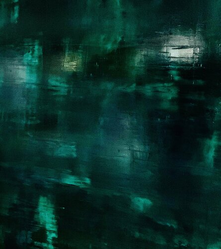 XXI- réflection on Phthalo  Green no1/ 2020 di Catherine Timotei, Pittura in vendita su Singulart