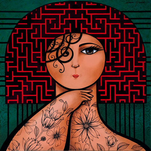 Laberinto mental van María Griñó, Schilderij te koop op Singulart