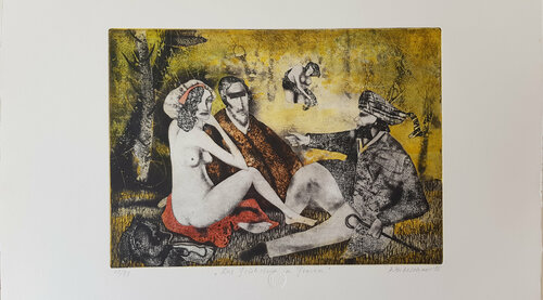 Das Frühstück im Freien by Plamen Bibeschkov, 종이 for Sale on Singulart