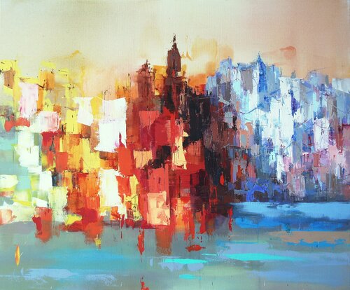 Villefranche-sur-Mer di Plamen Bibeschkov, Pittura in vendita su Singulart