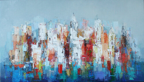 Morning on the Cote d'Azur di Plamen Bibeschkov, Pittura in vendita su Singulart