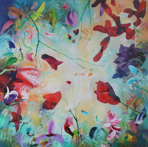"Geheimes Leben der Blumen" VII di Plamen Bibeschkov, Pittura in vendita su Singulart