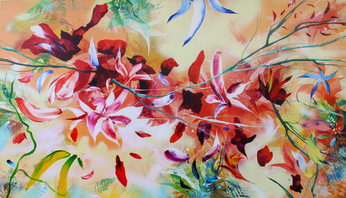 Geheimes Leben der Blumen XVI by Plamen Bibeschkov, 油畫 for Sale on Singulart