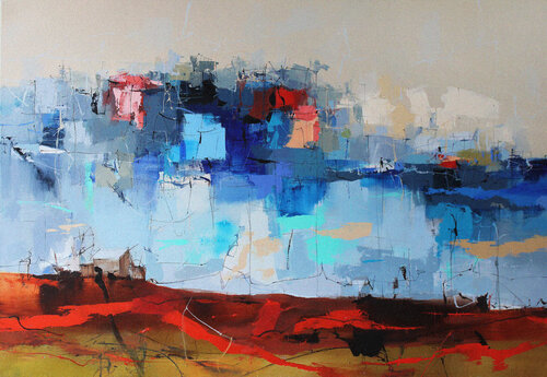 Die Unerforschten Weiten di Plamen Bibeschkov, Pittura in vendita su Singulart