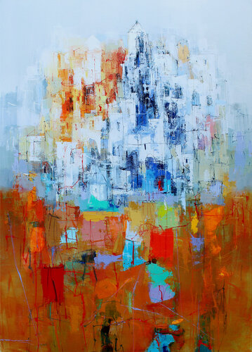 Cap d'Ail, 110 x 140, 2024 by Plamen Bibeschkov, 油畫 for Sale on Singulart