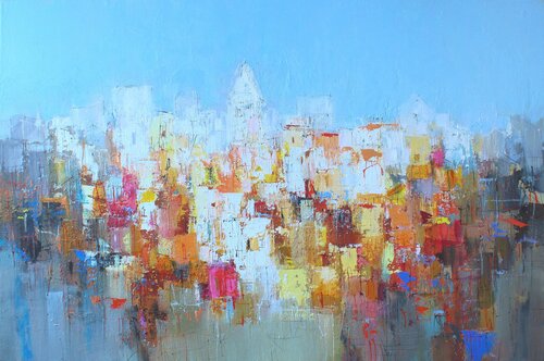 Lichtspiel über Nizza di Plamen Bibeschkov, Pittura in vendita su Singulart